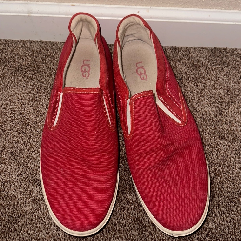 UGGs canvas shoes with leather trim and amazing insoles
